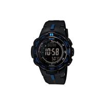 Casio PRO TREK serija-Diskinis skaitmeninis ekranas Temperatūros, slėgio ir aukščio matavimas LED apšvietimas Lauko alpinizmas Saulės kvarcas PRW-3100Y-1PR juoda