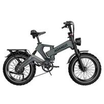 AOANGO K6F sulankstomas elektrinis dviratis, juodai oranžinis rėmas, 48V 35Ah baterija, 7 pavaros, maksimalus greitis 40-50 km/h, riebalų padangų elektrinis dviratis miestui ir bekelės važiavimui pilka