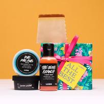 [Lush] All the Best Body Care Gift Set (4-Piece) + Shopping Bag pink