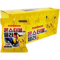 Pokemon Poke Ball Shape Jelly Mix 8 Pieces, 54g, 8 Pieces, Popular Korean Toddler Toys yellow