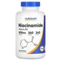 Nutricost, niacinamide, 500 mg, 240 capsules