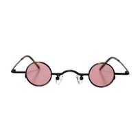 Fuji Glasses ORIGINAL EVIL Evil Round Steampunk Sunglasses Funny Thin Men Women Unisex Rugged Stylish Rohan Kishibe [meSmart] Mt. (Apricot) gray