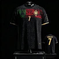 Cristiano Ronaldo Portugalijos Marškinėliai Viršus Vyriški T marškinėliai Greitai džiūstantys Trumpomis rankovėmis XXS