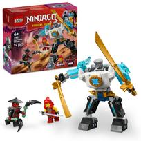 LEGO Ninjago Zeno kovos mecha kostiumas žaislinis kaladėlė edukacinis 678 Kovos robotas 71827 gray