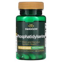 Swanson, Fosfatidilserinas, 300 mg, 30 kapsulių