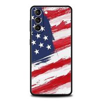 Amerikos Jungtinių Valstijų Vėliavos Telefono Dėklas Samsung Galaxy S26 Ultra S25 Plus S24 FE S23 S22 5G S21 S20 Dangtelis Juodas Minkštas Samsung S25 FE