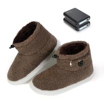 Codify Electric Slippers Foot Warmer High Capacity 2 Fast Cordless Foot PSE 3 Temperature 8 Hours Extension Cord NTC Overheat Energy Saving L [6000mAh black