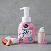 Shower Mate Malan Karvės Putų Rankų Muilas Braškių Pieno Kvapo white