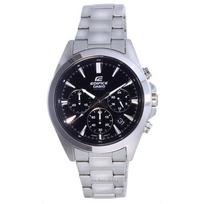 Casio Edifice Chronograph Analoginis nerūdijančio plieno kvarcinis EFV-630D-1AV EFV630D-1 100M vyriškas laikrodis juoda