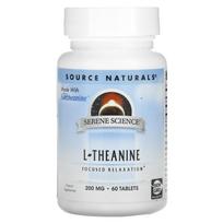 Source Naturals, L-Theanine, 200 mg, 60 tablets
