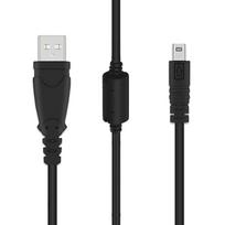 Pakaitinis USB kabelio fotoaparato perdavimo duomenų sinchronizavimo laidas 8 kontaktų Sony skaitmeninis fotoaparatas Cybershot H300 W730 W800 W810 W830 W370 Cyber-Shot DSC-H200 DSC-W710 juoda