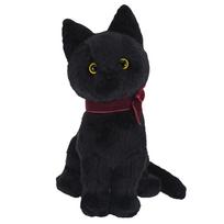 SunLemon Jolly Black Sitting Plush Animal Cat 13x12x19cm P-9072 black