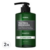 Kundal Deep Cleansing Oily Shampoo Ylang Ylang Fragrance, 500ml, 2 units gray