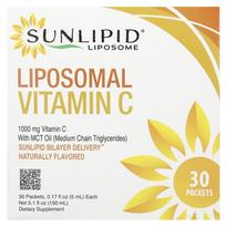 Sunlipid, liposominis vitaminas C, su MCT aliejumi, 30 pakuočių, 5 ml (0,17 fl uncijos) kiekviena