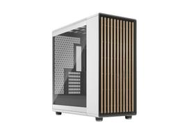 Fractal Design North XL Kreidinė balta TG Skaidrus Ąžuolo medienos grūdas Grūdinto stiklo šoninis skydelis Suderinamas su E-ATX Pagrindine plokšte Stilingas Full Tower PC dėklas CS8752 balta