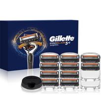 Gillette Proglide rankinis skutimosi peiliukas 10p + skutimosi stovas, 1 komplektas gray