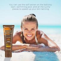 Sun Tan Oil Self Tanner Soliariumo kreminis įdegio salonas Bronzer Body Sun Block makiažo pagrindas Fast Spray Tan, 1 Piece beige