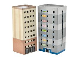 Ecorakture Popieriaus Struktūra C04 Aukščiai Tennant Pastato Dioramos Reikmenys beige