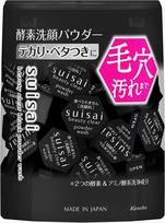 suisai Beauty Clear Black Powder Wash Enzyme Facial Cleanser Single Pack x 32 pore clogged rough and dead skin (Regular) Powder, 0.4g pieces. [For white
