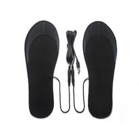 USB šildomos vidpadžiai - Žiemos šiluma ir apsauga nuo šalčio kojoms. black