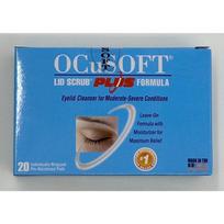 OQSoft Lid Scrub Plus Vokų valiklis 20 servetėlių, 2 dėžutės, 40 vnt. gray