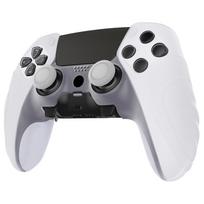 PlayVital PS5 Edge valdiklio silikoninis dangtelis, minkštos gumos apsauga, apvalkalas su nykščio pirštų galiukų dangteliais, skirtas PS5 Edge belaidžiam leidimui, švytintis neslystančiame dėkle,