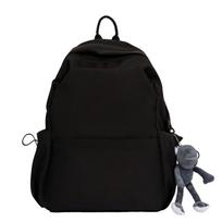 Li Shen Casual Backpack with Frog Charm One Size black