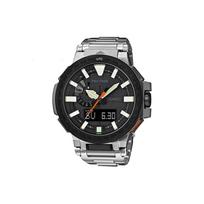 CASIO Vyriškas PRO TREK Juodas laikrodis PRX-8000T-7ADR PRX-8000T-7ADR Black Regular Watch Box gray