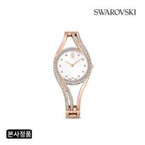 [Swarovski] Hyperbola Rose Gold Tone Bangle Watch 5715465