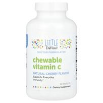 Little DaVinci, chewable vitamin C, natural cherry flavor, 90 tablets
