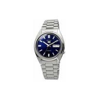 SEIKO 5 Automatic Mechanical Movement Stainless Steel Strap Watch Men's Watches Blue Dial SNXS77 Blue Dial gray