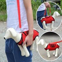 Toktok Warehouse shoulder dog harness outdoor anti-finger vest chest strap, yellow, 1 piece red