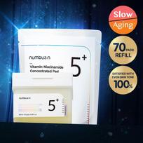 numbuzin No.5+ Vitamin-Niacinamide Concentrated Pad 70P (+70P Refill) white