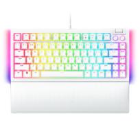 Razer Razer BlackWidow V4 White Edition mechaninė klaviatūra, leidžianti keisti klavišų jungiklius ir pritaikyti norimą klavišų pojūtį Oranžinė taktilinė balta