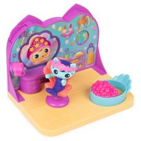 Gabby namelis ant ratų MerCat SPA kambario žaidimų rinkinys MerCat žaislinės figūrėlės Staigmena Žaislinis namelis Baldai Vaikams Žaislai Mergaitėms ir Berniukams nuo 3 metų blue