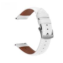 20 mm 22 mm odinė laikrodžio apyrankė Laikrodžio dirželis - Minkštas, patvarus, atsparus vandeniui, skirtas Samsung Galaxy Watch Huawei Watch Xiaomi Watch Garmin Watch Amazfit Watch 22MM Strap Width balta
