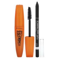 Rimmel London, Scandaleyes mascara, with waterproof kohl kahal liner, 003 Extreme Black, 2-piece set black