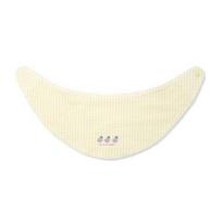 Organic Mom Raven Check Banana Bib (MIS7SF03) white