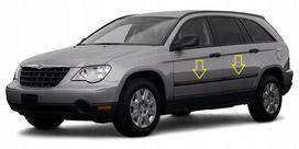 Chrysler Pacifica 2004-2008 - Listwy chrom boczne drzwi chromowane ochronne