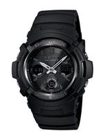Casio FIRE Tough Solar MULTIBAND G-SHOCK PACKAGE'12 Radio-Controlled Watch, 6, AWG-M100B-1A, Men's black