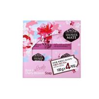 Shower Mate Mielas rožių ir vyšnių žiedų muilas 100g, 4 vnt., kūno produktai, 4 vnt. pink