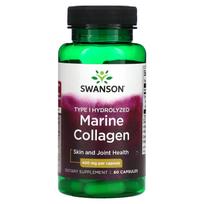 Swanson, jūrinis kolagenas, 400 mg, 60 kapsulių