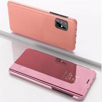 Atlenkiami veidrodiniai dėklai Samsung Galaxy A55 A16 A56 A36 A26 A35 A25 A15 5G telefonų dėklas Samsung A54 A52 A32 A22 A12 A71 4G dangtelis For Samsung A55 5G rožinio aukso spalvos