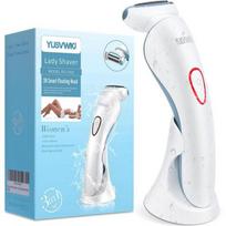 Women's Electric Shaver for Legs Bikini Underarm Common Hair Rechargeable Female Wet Dry Head Detachable Painless Cordless Use white
