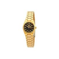Seiko Series 5 30m Waterproof Automatic Mechanical Movement Stainless Steel Watch Black Dial Women watches SYM602 Black Dial beige