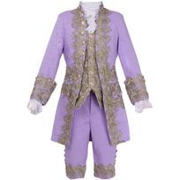 Viduramžių Princas Formalus Cosplay Kostiumas: Vyriškas ilgomis rankovėmis retro korto striukės komplektas 3XL gray