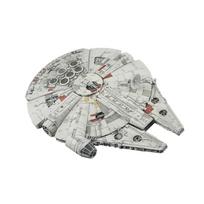 BANDAI SPIRITS Žvaigždžių karai Transporto priemonės modelis 006 Tūkstantmečio sakalas Plastikinis modelis Pakuotė Iš anksto spalvota (Nauja versija) pilka spalva