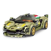 [Blokų Ūkis] Suderinamas Blokinis Mini Automobilis Superautomobilis Schemies, 27003 Chaki beige