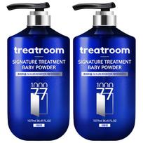 Treat Room Signature Large Capacity Treatment Baby Powder Fragrance, 1077ml, 2 units blue