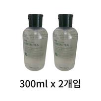 Tony Moly The Moist Green Tea No-Wash Cleansing Water, 600ml, 2 units gray